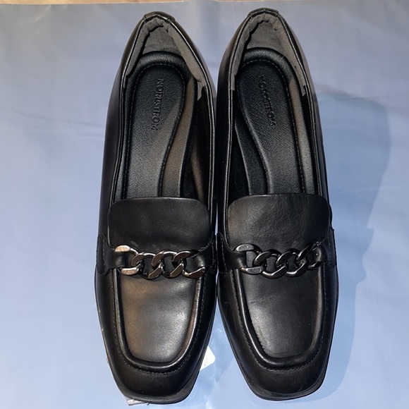 NWT Nordstrom Bernice Loafer Pump, Sz 8.5 M, Black - Picture 3 of 7